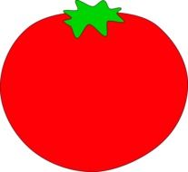 Picture red tomatoes with green tail