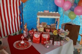 dessert table for a party