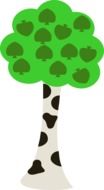 Birch tree clipart