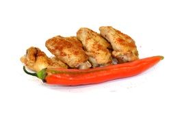 Fried chicken wings with Red pepper