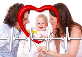 family heart poster drawing