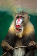 portrait of a baboon