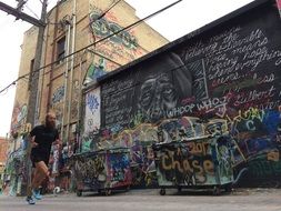 Too much graffiti on a walls
