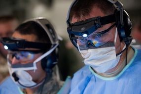 medical doctors in face masks