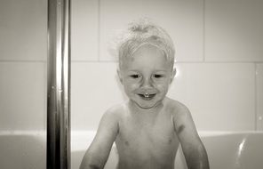 small happy child smiling