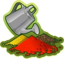 watering can for gardening, illustration