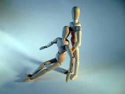 wooden dolls, first aid rendering