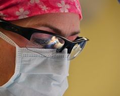 surgery woman operation portrait