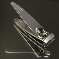 silver finger nail clipper