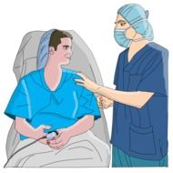 doctor and patient drawing