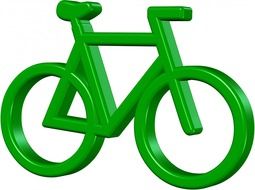 bike green drawing