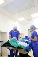 Photo of operation in operating room