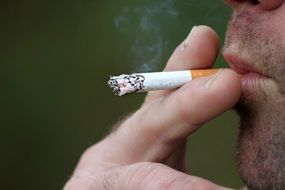 smoking cigarette man male tobacco