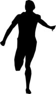 man running drawing