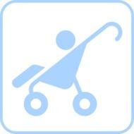 sign for parents with a pram