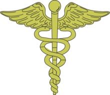 isolated Rod of Asclepius