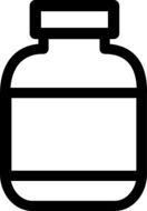 bottle jar drawing