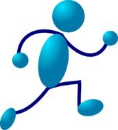 runner stickman drawing