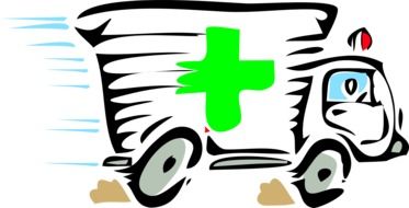 Clipart of fast ambulance