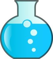 Ä°llustration of blue liquid in a glass