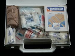 container for first aid