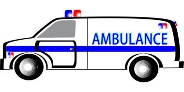 car ambulance medical drawing