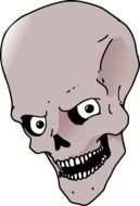 skull bad evil drawing