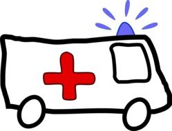 İllustration of ambulance car