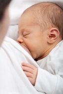 breastfeeding of a baby