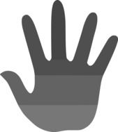 palm hand fingers drawing