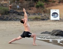 yoga exercises for health lifestyle warrior pose Virabhadrasana