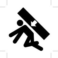 danger falling objects drawing