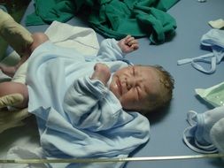 new born in the hospital