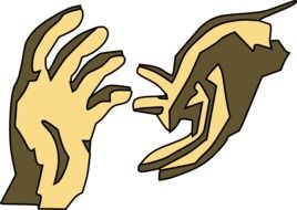 clipart of the hands gesture