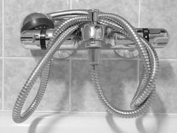 metal shower head
