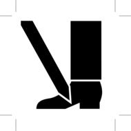 Clipart of foot injury symbol