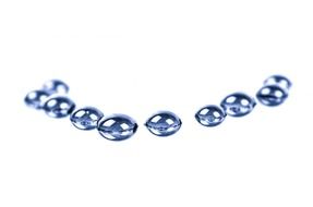 droplets of water on a white background