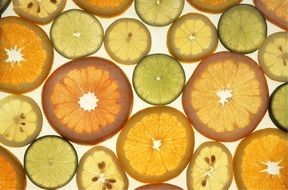 sliced of citrus fruits