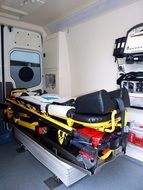 Inside of ambulance