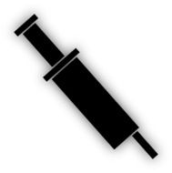 Clipart,picture of black syringe