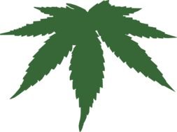 Clipart of marijuana herb