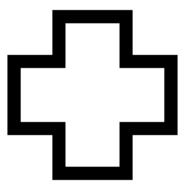 cross plus symbol drawing