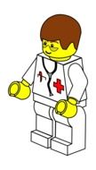 doctor man lego as a drawing