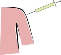 injection vaccine drawing