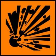warning sign - explosive