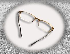 isolated eye glasses for reading