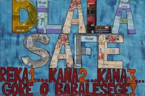 inscriptions on the protection and prevention of AIDS dlala safe