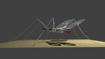 Clipart of drone in a shape of mosquito