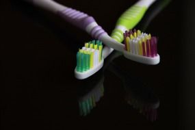 black colored dental