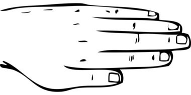 hand back part drawing